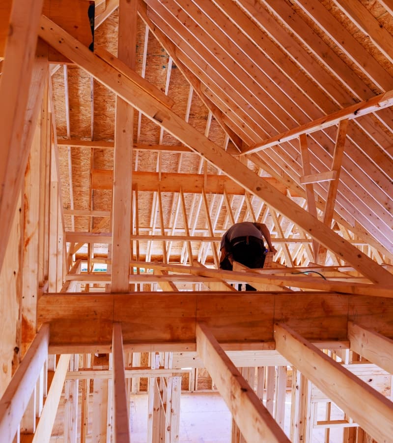 Jumta karkasa darbs Norvēģijā